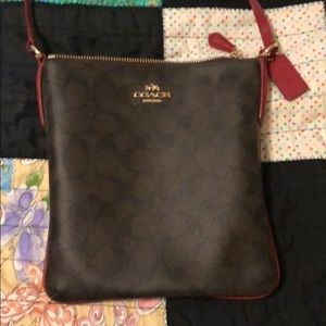 Coach Signature North South Cross Body Bag